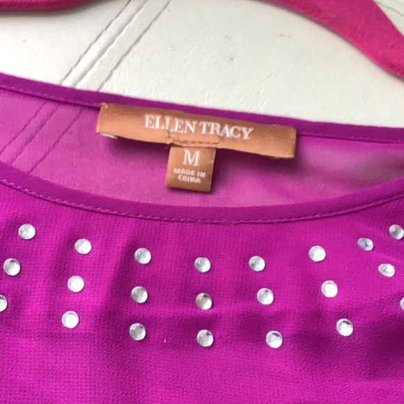 Ellen Tracy sheer top NWOT - Picture 3 of 5